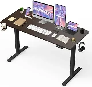 MOTIONGREY 55 x 24-inch black electric height-adjustable standing desk