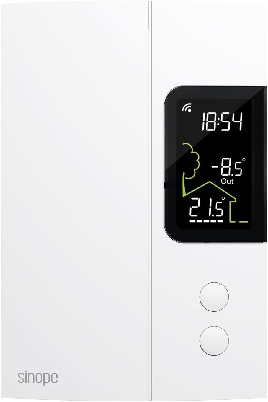 Sinopé TH1123WF white smart Wi-Fi thermostat for electric baseboard heating