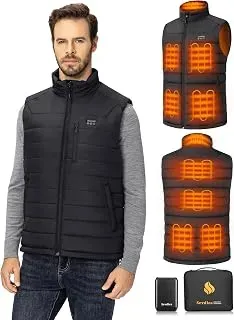Men’s heated vest with included 16,000mAh battery pack for hunting and outdoor warmth