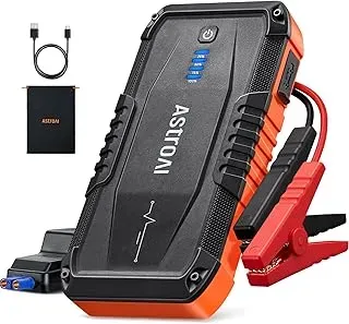 AstroAI S8 1500A dark gray jump starter with cables for cars and SUVs