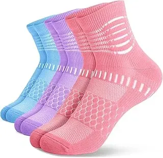 IRAMY ankle compression socks for men and women with cushioned athletic support