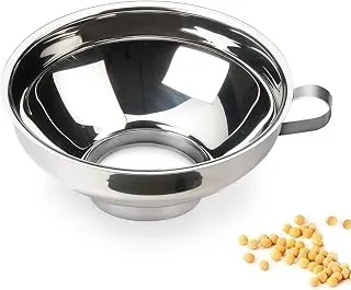 CADAVO stainless steel wide-mouth canning funnel for Mason jars and bottles