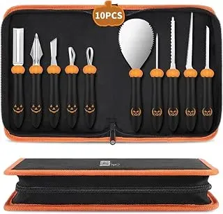 CHRYZTAL stainless steel pumpkin carving tools with double-sided sculpting tips
