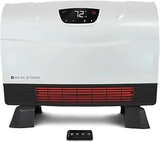 HEAT STORM Phoenix infrared space heater with attachable feet and remote control