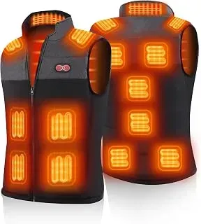 Lightweight heated vest for men and women, outdoor warming waistcoat without battery
