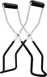 Rainspire black stainless steel canning jar lifter tongs for safe home kitchen use