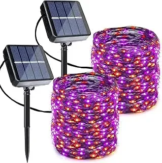 Joomer orange and purple Halloween solar string lights with 240 LEDs