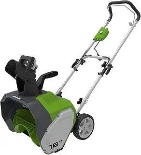 Greenworks 10-amp 16-inch corded electric snow blower with adjustable chute