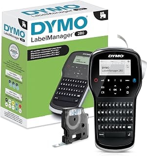 DYMO LabelManager 280 rechargeable portable label maker with QWERTY keyboard
