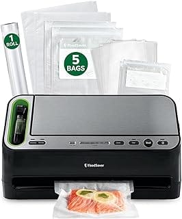 FOODSAVER V4400 black and silver 2-in-1 vacuum sealer with handheld sealer