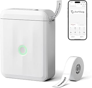 NIIMBOT D110 label maker with pre-cut 12×40 mm sticker tape