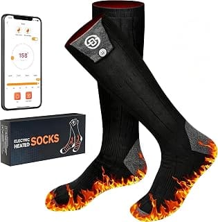 Nodinsy heated socks for men and women with dual 7000mAh rechargeable batteries