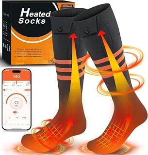 Spossoc rechargeable heated socks with app control for men and women