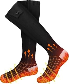HONGYI rechargeable heated socks with batteries for warm feet in cold weather