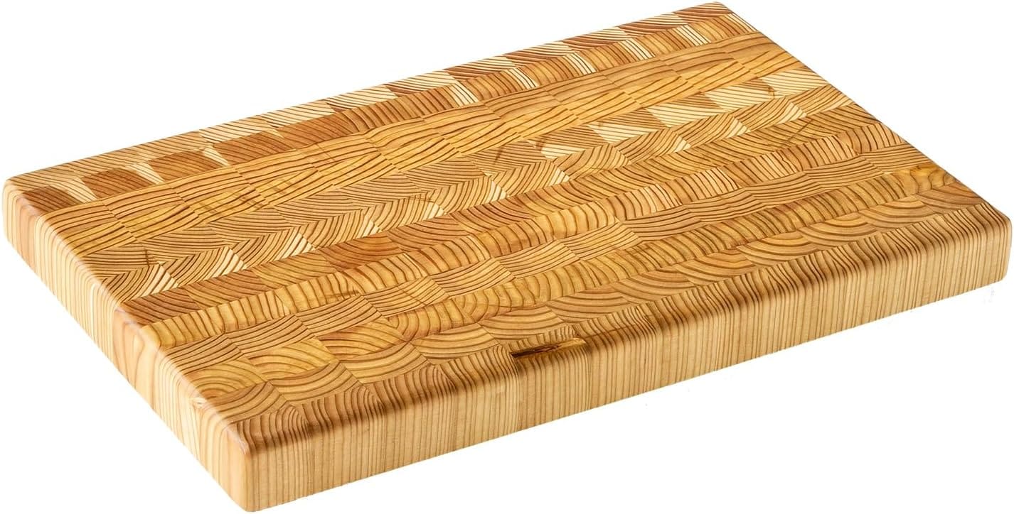 Larch Wood Canada end-grain One Hander cutting board
