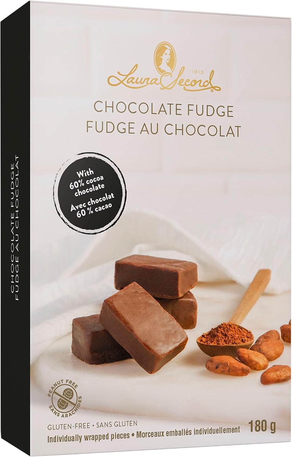 Laura Secord individually wrapped chocolate fudge, 180 g box