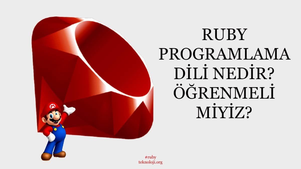 ruby programlama dili nedir?
