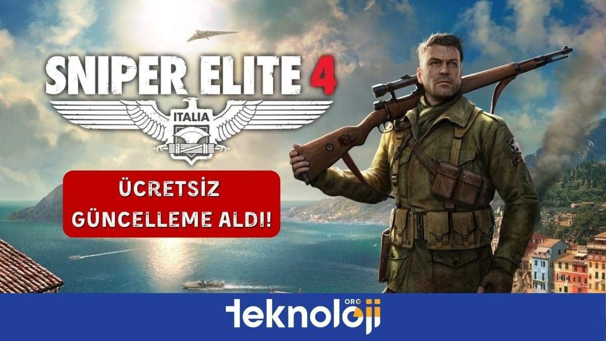 sniper elite 4 ücretsiz güncelleme