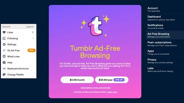 Tumblr Reklamları Kapatma Özelliği Geliştirdi