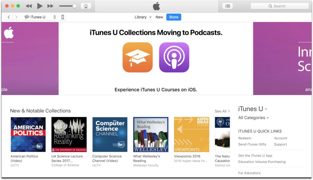 itunesu online eğitim sitesi