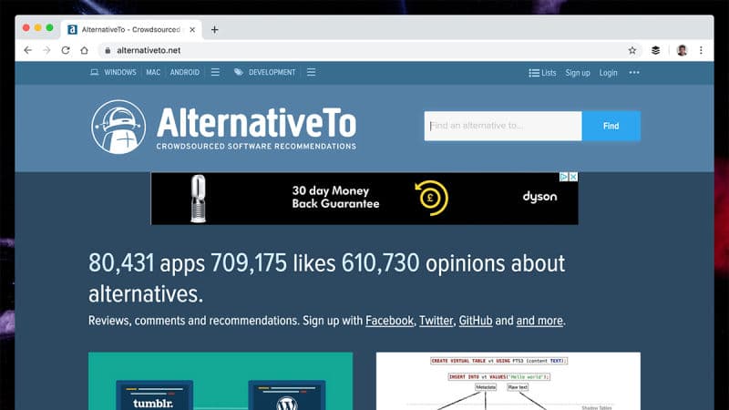 Boş Zamanlarınızı Değerlendirmek İçin 10 Site alternativeto