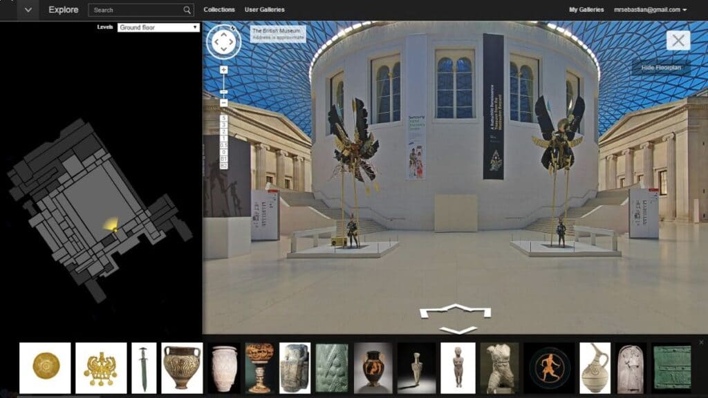british müzesinin sanal müze görseli