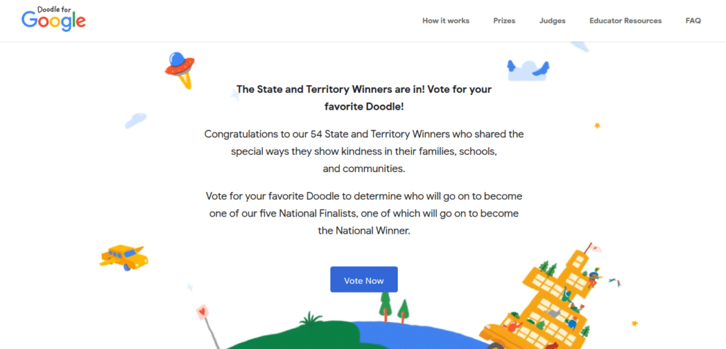 Artık Google Doodle İçin Oy Verebileceğiz