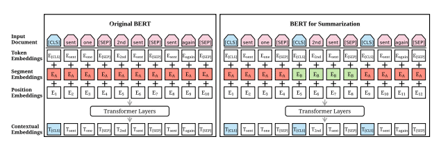 BERT modeli ile özetleme için kullanılan BERT modeli