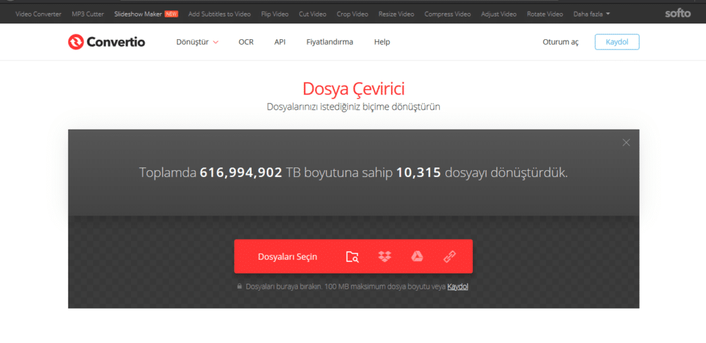 ücretsiz dosya formatı dönüştürme siteleri