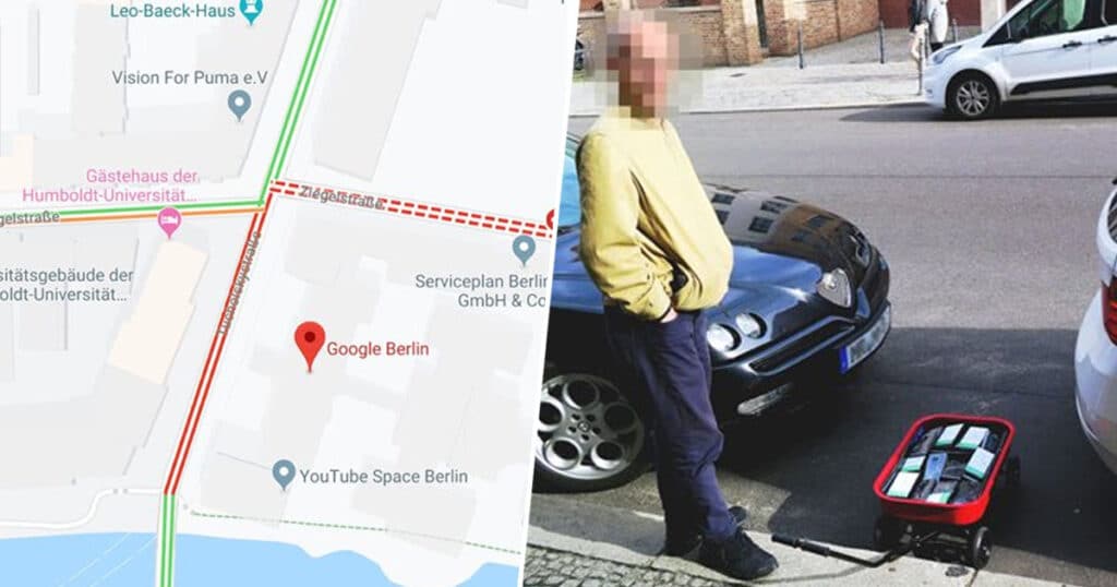 Google Telefonunuzu Nasıl Kullanıyor? Simon Weckert bunu test etti.