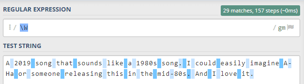 regular expression örneği