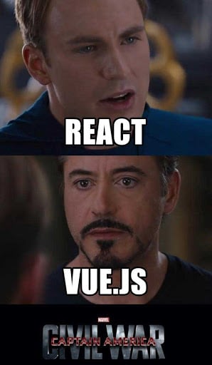 vue js vs react