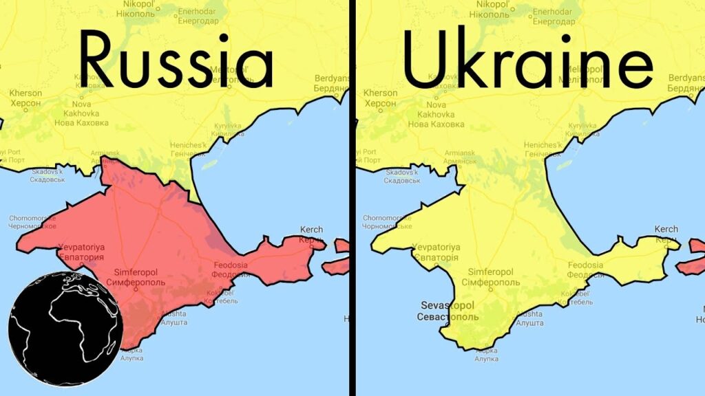 Rusya ve Ukrayna Arasında Farklı Gösterilen Sınırlar