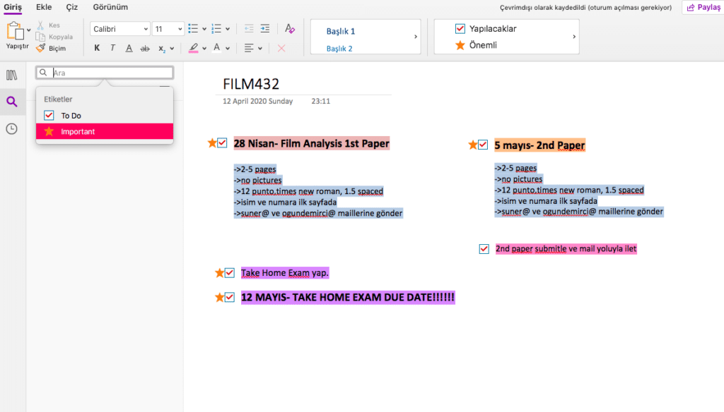 onenote-not-alma-uygulaması