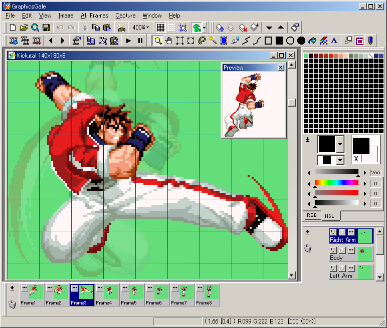 GraphicsGale - Pixel Art programları