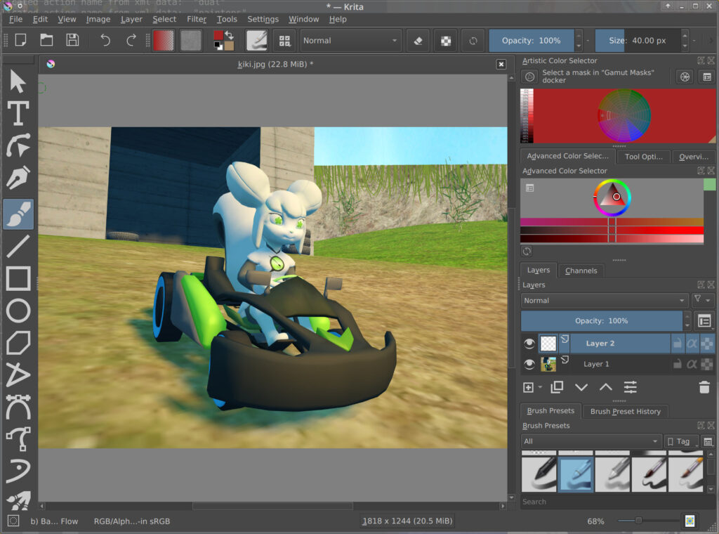 Krita ekran görüntüsü