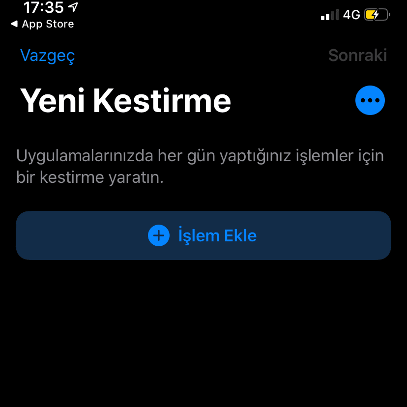 iphone-kestirme-ekle-kısayol-tuşu