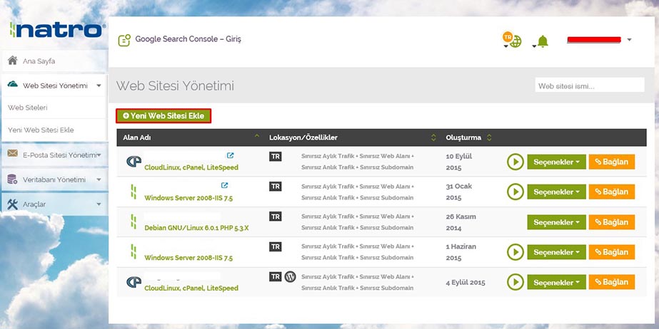 natro-wordpress-kurulumu-panel