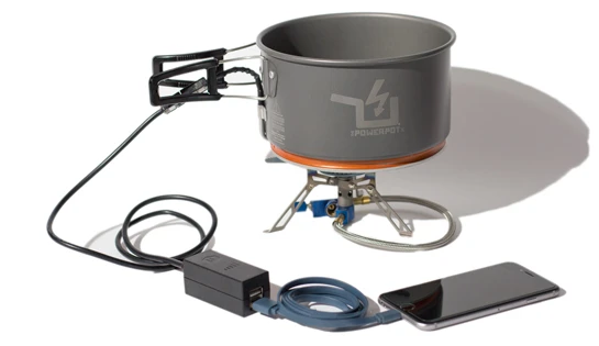 Termoelektrik etkinin kullanımına bir örnek olan The PowerPot