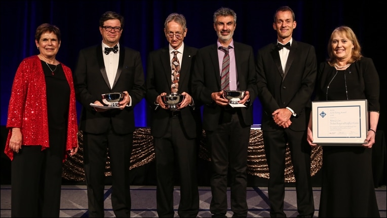 2018 Turing Ödülü sahipleri (ödülü alanların soldan sağa isimleri Yann LeCun, Geoffrey Hinton ve Yoshua Bengio)