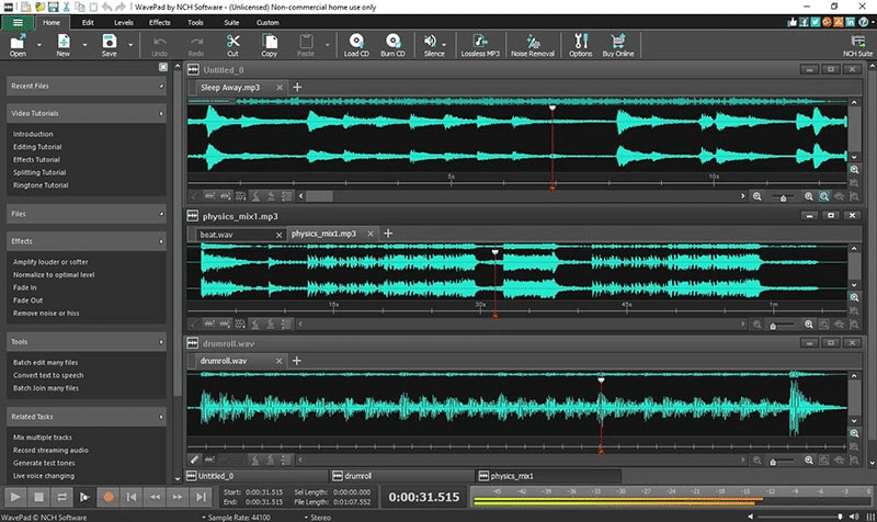 WavePad-ucretsiz-ses-duzenleme-programi
