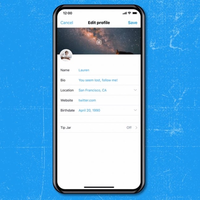 Twitter bahşiş kutusu Aktif Etme