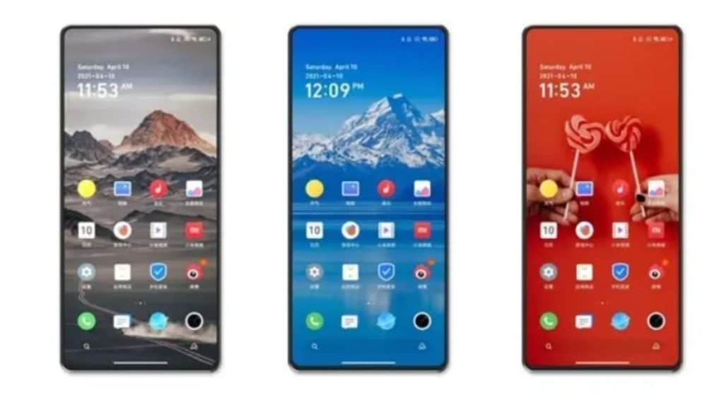 Xiaomi Mi Mix 4 tasarımı.