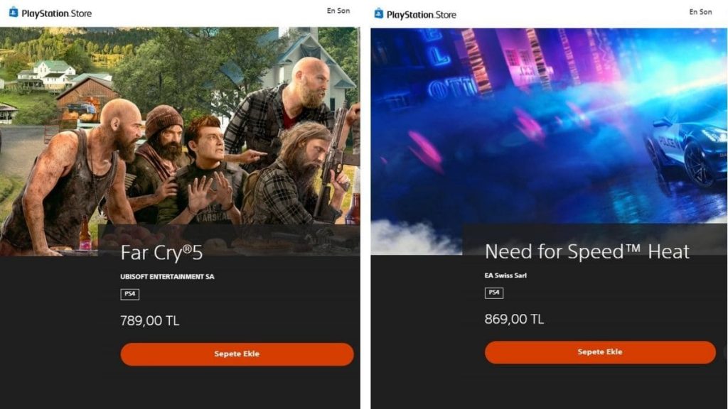 Playstation oyunlarına zam