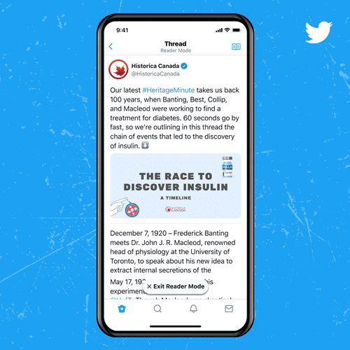 Twitter Blue Okuyucu Modu