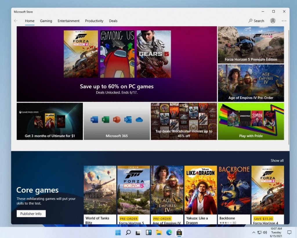 windows 11 mağazası