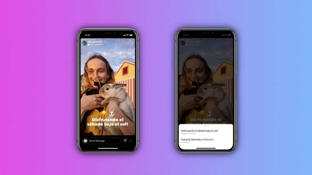 Instagram storyler için çeviri özelliğini getiriyor.