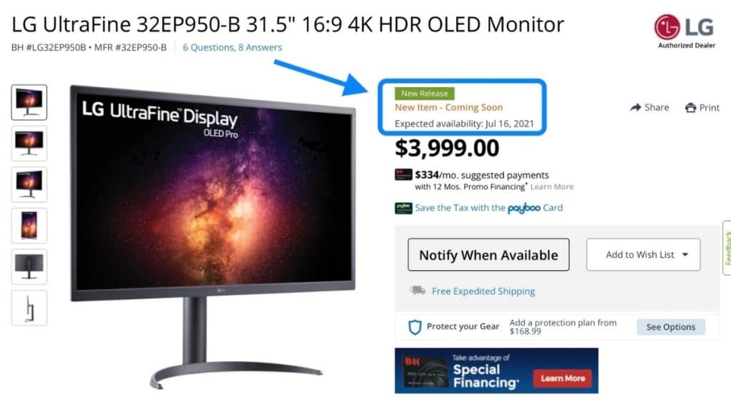 lg 32 inç ultrafine oled monitörler- teknolojiorg