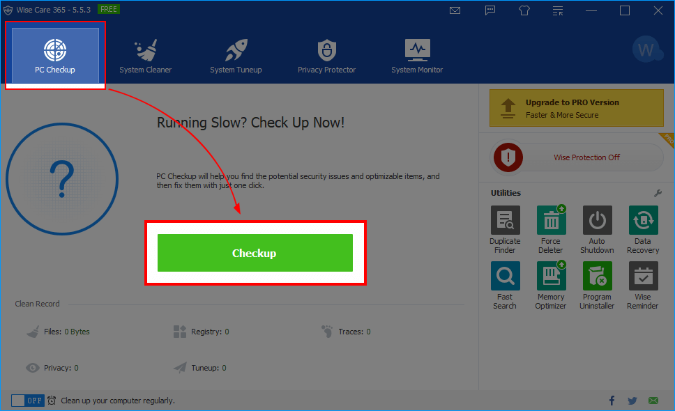 Wise Care 365 Bilgisayar temizleme programı