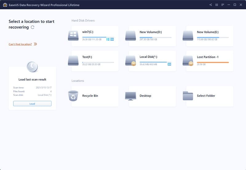 EaseUS Data Recovery Wizard